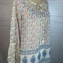 Blu Pepper floral lace, tassel top lightweight top size M bohemian Photo 5