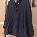 Lane Bryant  Poncho Hoodie Size 20 Blue Photo 0