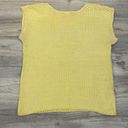 Cross Country Knits Vintage  Knits Yellow Short Sleeve Sweater Size Medium Photo 8