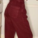 ZARA burgundy denim trousers Photo 3