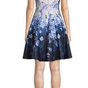 Gabby Skye  Women Size 12 Floral Scuba Fit and Flare Style Cutout Dress Photo 1