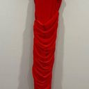 House Of CB  Valentina Scarlet Asymmetric Cutout Midi Dress XS Photo 4