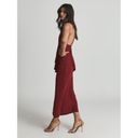 Reiss  Xena Cocktail Dress Dark Red Womens 10 Photo 2