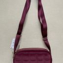 Lululemon Camera Crossbody Bag 2L Quilted Velour- Wine Berry/Gold Photo 7