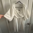 Long sleeve white dress Size L Photo 4