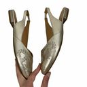 Jack Rogers  Gold Rory Slip On Slingback Flats Pointed Toe Size 7M Photo 3