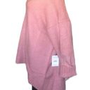 Free People Brookside Oversized Tunic Off Shoulder Sweater Alpine Rose Pink Medium Photo 6