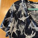 L.L.Bean  Signature Women’s V-Neck Tee Shirt Bird Print Short Sleeve Top Small Photo 1