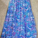 Talbots  Paisley Pastel Colors Flowing Floral Maxi Voile Skirt Photo 2