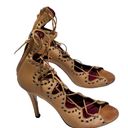 Isabel Marant  Lelie Ghillies Leather Lace-Up Sandals in Taupe size 39 US 8 Photo 8