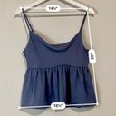 American Eagle  Outfitters Women's Blouse Tank Peplum Blue Size Small EUC Photo 4