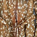 Burberry  Exaggerated Cuff Deer Print Nylon Trench Coat Size US 10 Photo 10