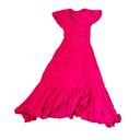 Tuckernuck  Francesca Hot Pink Faux-Wrap Dress Photo 3