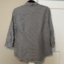 Coldwater Creek Black and White Striped Blouse Photo 1