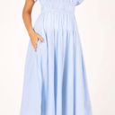 Petal and Pup Linda Midi Dress Blue Stripe Photo 11