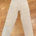 H&M Beige High Waisted Straight Jeans Photo 1