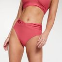 Only CALIA Women's High Waisted Shirred V Front Swim Bottoms  guava pink Photo 0