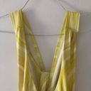 Urban Outfitters  Phoenix Plunging Tie-back Cropped Tank in Yellow Stripe Small Photo 12