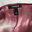 Torrid  Wine Tie Dye Gauze Long Kimono Plus Size 1X Photo 8