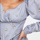 Missguided Misguided milkmaid corset blouse with ruched sleeve in lilac floral Photo 2