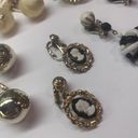 Dress Up Lot Of 5 Costume Earrings Vintage Clip On Clip-on Screw On  Dangle Mix Photo 1