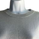 Nine West  Womens Medium Pullover Sweater Gray Metallic Long Sleeve Crewneck Photo 2