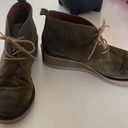 Sofft green leather wedge booties Size 9 Photo 1