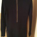 Ann Taylor  ribbed knit tunic zipper back v-neck sweater size XS tunic w/zipper Photo 1