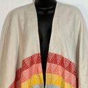 American Eagle  Outfitters Womens Native Poncho Fringe Multicolor One Size Photo 1