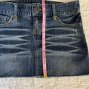 American Eagle Vintage Y2K  Mini Skirt Denim Cut Off Low Rise Jean Size 2 XS Photo 1