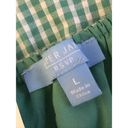 Draper James RSVP Puff-Sleeve Surplice Dress mint green white L Gingham Pockets Photo 6