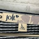 Jolt  NWT Boho Stripe V Neck Crop Top SZ L Photo 4