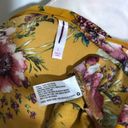 Xhilaration NWOT Gold Yellow Floral Long Sleeved Smocked Dress Photo 3