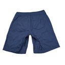 NYDJ  Modern Bermuda Linen Blend Shorts Oxford Navy Blue Size 0 Lift Tuck Photo 1