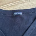 Brandy Melville Button Long Sleeve Navy Blue Photo 1