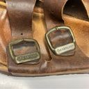 EastLand  leather 2 strap sandals cork footbed size 8 Photo 3