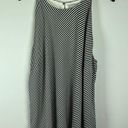 H&M  Sleeveless Blouse Black White Striped Classic Flowy Lined Business Size XL Photo 0