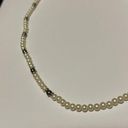 Monet Women’s Signed  Beaded Necklace Gold Tone Faux Pearl Bead Photo 2