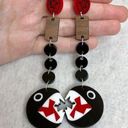 Nintendo Super Mario Chain Chomp Dangle Earrings Photo 0