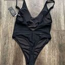 Relleciga  90s Trend One Piece Thong Swimsuit High Cut Low Back MSRP$119 Size M Photo 9