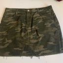 JEAN DENIM SKIRT….CAMO COLOR SIZE MEDIUM Green Photo 0