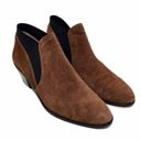 Via Spiga  Brown Suede w/ Black Elastic Booties Size 8.5 M Photo 4