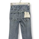 Good American Womens Flare Jeans Light Blue Flat Tummy Organic Cotton 0/25 New Photo 4