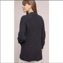 Anthropologie Knitted & Knotted  Gray Majella Balloon Sleeve Cardigan Photo 4