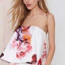 Keepsake  the Label Multicolor Floral Off The Shoulder Strapless Swing Top Size S Photo 1