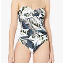 La Blanca  Bandeau Tropical One Piece Swimsuit Strap Summer Swim, Size L Photo 1