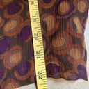 W By Worth  100% Silk Brown Print Blouse Top Shirt Size 4 S Small Photo 7