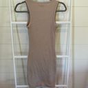 Divided Tan Bodycon Dress Photo 4