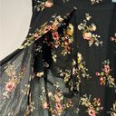 Black floral short maxi skirt Size L Photo 1