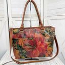 Patricia Nash  Navelli Floral Heritage Leather Tote Bag Large Crossbody Photo 0